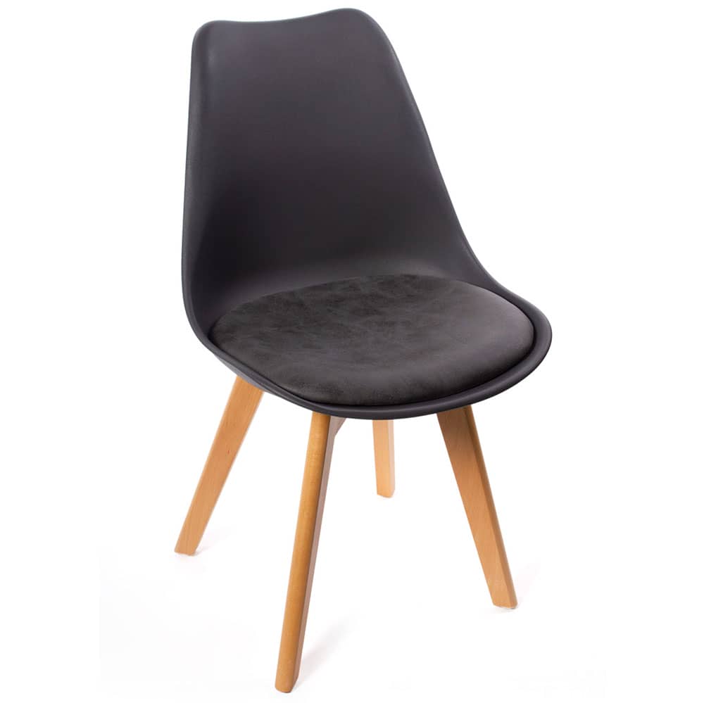 Комплект из 4-х стульев Eames Bon чёрный в магазине «На диване» в Петрозаводске  — Выгодная цена