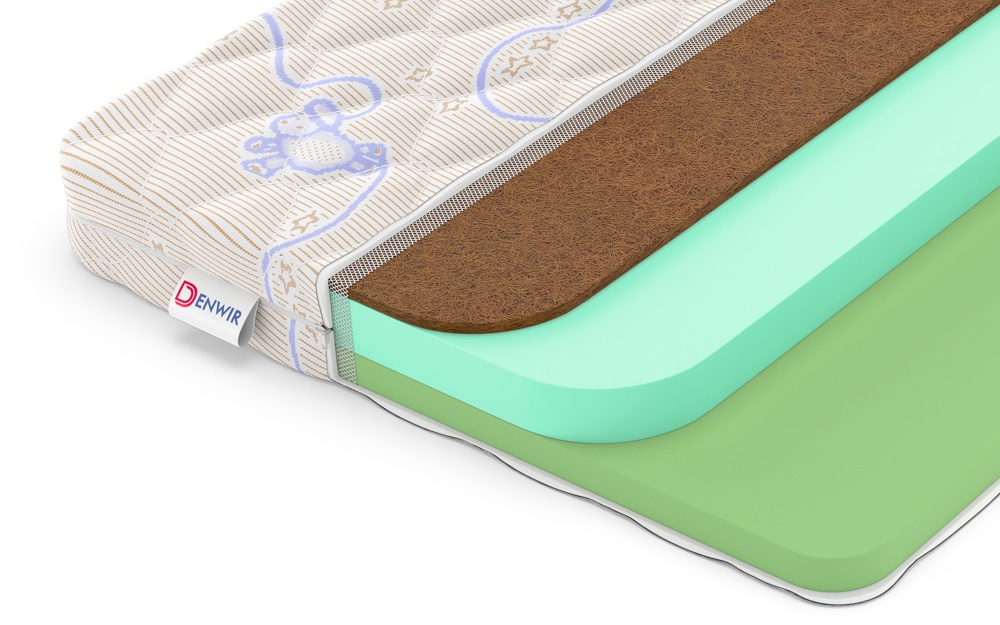 Детский матрас Denwir Baby Springless Eco Foam Hard 9 в магазине «На диване» в Петрозаводске  — Выгодная цена